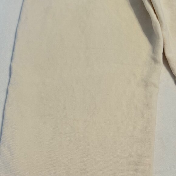 SIZE 30 YMC Off-White MENS Tearaway Jeans Straight Leg Cream Jeans - Picture 11 of 12